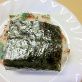 あみえびの佃煮と大葉のおにぎり